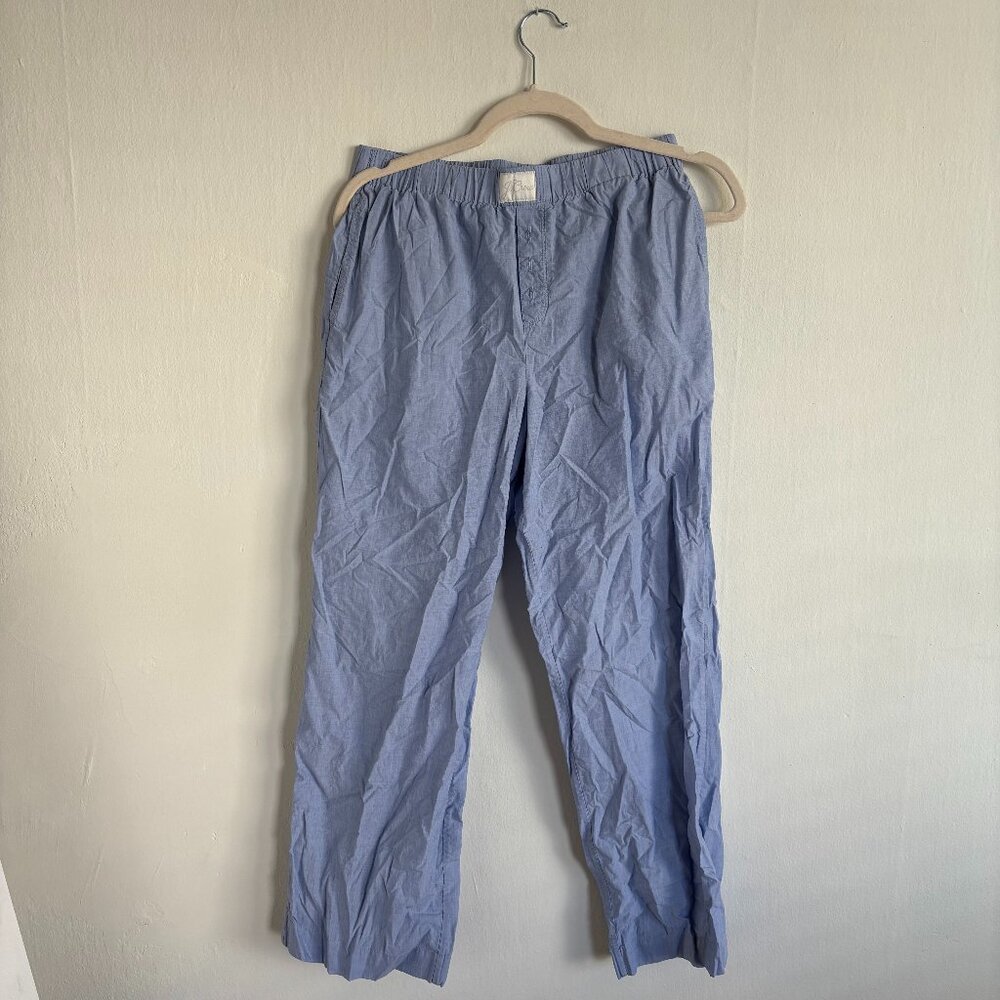 J. Crew Women's Boxer Style Blue Sleep Pant